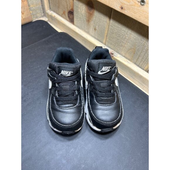 Nike Air Max 90 EasyOn TD Sneakers Black/White Size 7C Toddler - Picture 3 of 10